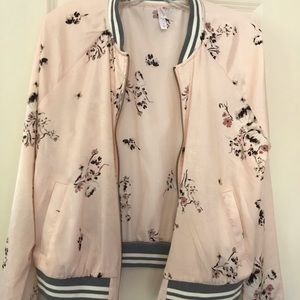 Floral bomber jacket